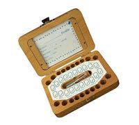 ORFOFE Caja De Dientes Para Niños Wooden Storage Box Recuerdo Infantil Navidad Cumpleaños