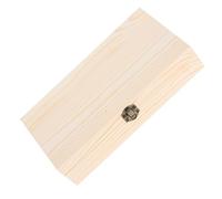 ORFOFE Caja de Madera con Tapa Abatible y Cierre Caja de Recuerdo Rústica Rectangular para Joyería Tarjetas de Recetas y Biblia Organizador Decorativo para Hogar y Oficina