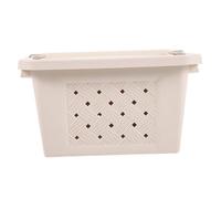 ORFOFE Caja de Transporte Diseño Transpirable y Multi-Funcional para Hámster y Mascotas Pequeñas para Transporte Seguro de Plástico Beige