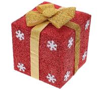 ORFOFE Caja Ornamento Del Árbol Navidad Escaparate Decoración La Falda Del Árbol Navidad Decoración Mesa Navideña Centro Mesa Rojo Comedor Bolas Niño