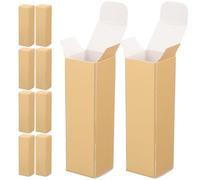 ORFOFE Caja para Pintalabios de Papel 50 Unidades Soporte Compacto para Brillo Labial y Bálsamo Labial Contenedor Pequeño para Almacenamiento y Transporte Color Dorado Lux