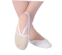 ORFOFE Calcetines de Baile Antideslizantes Transpirables para Yoga y Pilates Medias para Mujer y Niña Talla Blanco Diseño de Tobillo para Mayor Estabilidad y Comodidad