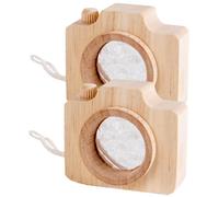 ORFOFE Caleidoscopio para 2 Piezas Cámara Miniatura Madera Natural Educativo Juguete Prismático Efecto Panal Adecuado para Explorar y Aprender Colores y Formas al Aire Libre