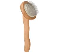 ORFOFE Cardadora Manual de Lana con Mango de Madera, Cepillo para Fieltrar con Aguja de Precisión, Tamaño Pequeño Ovalado, Herramienta para Manualidades y Proyectos de Fieltro Creativos