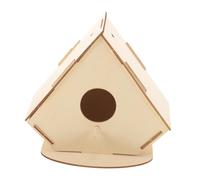 ORFOFE Casa De Madera Natural para De Pájaros Sin Juguete De Madera para Decoración Artesanal