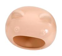 ORFOFE Casa para Hámster de Pequeña Cómoda y Guarida Adorable para Cobayas y Roedores Cama Segura y Fácil de Limpiar Color Naranja