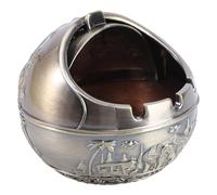 ORFOFE Cenicero Decorativo Tapa Estilo Elefante Vintage Diseño Prueba de Viento para Hogar y Oficina Elegante Cenicero Multiusos para Interiores y Exteriores