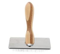 ORFOFE Cepillo para Fieltrar Lana Manual Aguja Tamaño Medio Mango de Bambú Natural Herramienta para Manualidades DIY y Cuidado de Mascotas Cardadora de Lana para Proyectos de Fieltro