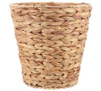 ORFOFE Cesta Tejida Decorativa de Hierba Calabaza Marrón Multiusos sin Rebabas para Almacenamiento en Dormitorio y Balcón