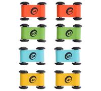 ORFOFE Coche de Carreras de Madera para 8 Piezas Miniatura Interactiva de Escritorio Pista de Carreras en Mini Colores Variados 4 Colores 2 Unidades Cada Uno Juguete Educativo