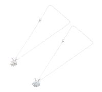 ORFOFE Collar Colgante de Unicornio Hueco y Apertura DIY 2 Piezas en Azul Verde y Amarillo Verde Collar Luminoso Que Brilla Oscuridad Adorno para Bolso de Cereza