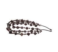 ORFOFE Collar Mujer Bohemio Artesanal con Cuentas Gruesas de Cáscara de Doble Estilo Retro para Playa y Verano