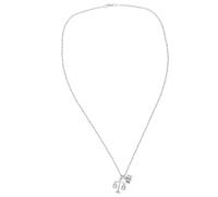 ORFOFE Collar Único para Mujer Cadena Cuello Acero Inoxidable Color Plateado Diseño de Balanza de Justicia Accesorio Elegante para Obsequio de Abogados y Estudiantes de Derecho 1