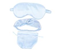 ORFOFE Conjunto De Máscaras Para Dormir De Seda Artificial Con Diadema Antifaz y Bolsa Para Para Uso Obsequio De Bienvenida