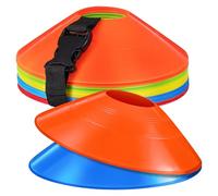 ORFOFE Conos de Fútbol Material PE Resistente para Entrenamiento 30 Piezas con Bolsa de Malla Variedad de Colores y Organización Sencilla para Práctica Deportiva