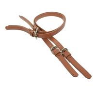 ORFOFE Correa 67-71 de Sintético Bolso Hebilla Cuero para Doble Marrón Cm Ajustable 2 Piezas Repuesto y Mano Pouch Uso Diario