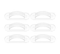 ORFOFE Cubierta de Placa Protectora para Interruptor de Palanca Transparente, 6 Piezas Tornillos, Protección Infantil para Interruptores de Pared, Uso Doméstico y Guarderías, Fácil