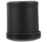 ORFOFE Cubilete Silencioso para Dados con Base y Interior de Terciopelo Rojo, Cubiletes Compactos para Juegos de Mesa, Accesorios Portátiles para Fiestas y Bares, Juego con 6 Dados