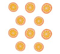 ORFOFE Cuentas Sueltas de Arcilla Polimérica DIY 200 Piezas Cuentas Decorativas de Frutas Naranja Ligeras y Resistentes para Pulseras y Accesorios de Joyería Artesanal