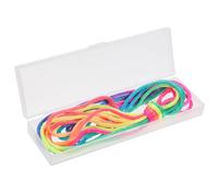 ORFOFE Cuerda Interactivo para Cats Cradle de Cuerdas de Colores con Caja Plástica Juguetes Educativos para Desarrollo Manual y Coordinación Sensorial