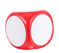 ORFOFE Datos Gigantes de Espuma Borrables para DIY Dados Grandes Rojos para Fiesta Educación y Actividades Lúdicas para Enseñanza y Entretenimiento Familiar