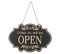 ORFOFE Delicado Cartel Abierto Cerrado Negocio Abierto y Cerrado Letrero Abierto Decorativo Cartel Cerrado De La Casa De Campo Colgando Cartel Cerrado Bar Madera Puerta Doble Cara Oficina