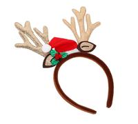 ORFOFE Diadema de Año con Diseño Botella de Vino y Cuernos de Accesorios para Cabello de Fiesta Plástico Resistente para Nochevieja y Navidad