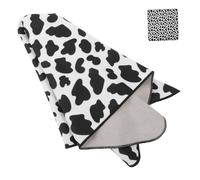 ORFOFE Envoltura Autoadhesiva para Gatos con Estampado de Vaca Transpirable para Acicalar y Recortar Uñas Envoltorio Antirascado Antipicadura para Cuidado