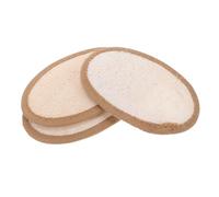 ORFOFE Esponjas de Ducha para Exfoliación Corporal 3 Piezas Estropajos Corporales de Esponja Vegetal con Cordón Herramientas Suaves para Spa Y Baño