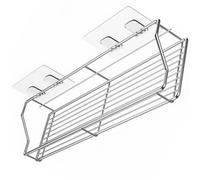 ORFOFE Estante Colgante de Pared de Acero Inoxidable de Doble Capa, Accesorio de baño Resistente a la Humedad, Soporte de Almacenamiento para Shampoo y condimentos en Cocina y baño
