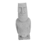 ORFOFE Estatua Moai simulada. decoración del Acuario de Pescado pequeña decoración del Acuario Escultura Moai jardín decoración Estatua Decorativa bajo el Agua Arenisca