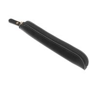 ORFOFE Estuche para Bolígrafos Portátil de Pu Negro Funda Protectora para Bolígrafo Adecuado para Viaje y Protección