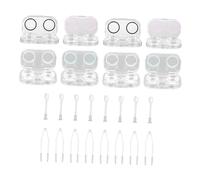 ORFOFE Estuche Transparente para Lentes de Contacto Caja Sellada Portátil y Ligera Organizador Seguro para Viaje y Uso Diario Compatible para Hombres y Mujeres