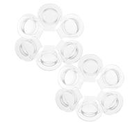 ORFOFE Expositor de Joyería Acrílico Transparente 12 Piezas para Pulseras y Brazaletes, Organizador de Escritorio Compacto Compatible Diámetro 2'', Soporte de Almacenamiento