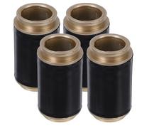 ORFOFE Extremos Decorativos para Barra de Cortina de 22 MM 4 Piezas de Hierro Mate Negro Remates Resistentes para Varillas de Ventana Accesorios para Decoración del Hogar y Cortinas