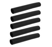 ORFOFE Funda para Asa de Correa de Mascotas Antideslizante, Esponja Nbr Negra, Tamaño L 190 Mm X 22 Mm, 5 Piezas, para Correas de Perros, Cómoda para Paseos y Entrenamiento