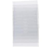 ORFOFE Fundas Autoadhesivas para Tarjetas 10 Uds 10X6 CM PVC Transparente Bolsillos para Etiquetas Organizador de Fichas para Oficina y Almacén