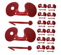 ORFOFE Gafas Antipicoteo para Pollo 100 Unidades Plástico Rojo Protección Aves Granja Uso Exterior Duradero Ajuste Cómodo Prevención Conflictos Color Aleatorio