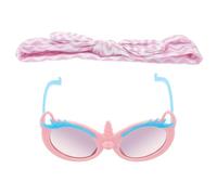 ORFOFE Gafas de Sol Infantiles con Diadema Unicornio Rosa Ligeras y Cómodas Protección Uv para Niñas Diseño Divertido y Seguro para Exteriores