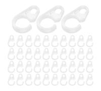 ORFOFE Ganchos para Cortinas Plisadas de Plástico Transparente, 80 Unidades para Ventanas, Baño y Puertas, Clips Resistentes para Rieles de Cortinas Agarre Seguro y Compatibilidad