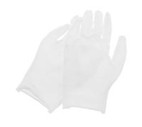 ORFOFE Guantes Excelente Protección y Confort de Algodón Blanco para Manipulación de Joyas y Monedas para Limpieza y Revisión de Objetos Delicados