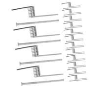 ORFOFE Hairpin Replacement Spring, 16pcs Spring Steel Hair Clip Hardware Springs, V-Type Structure for Barrette and Claw Hairpin Repair, Everyday Use
