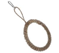 ORFOFE Hamaca Columpio Tejido para Pájaros Anillo De Sisal Natural, Tamaño Pequeño para Jaulas, Accesorio para Periquitos y Cacatúas Interiores