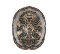 ORFOFE Herramienta de Adivinación Caparazón de Tortuga con Moneda Decoración Portátil Feng Shui para Atraer Riqueza y Sabiduría Ancestral Ornamento Taoísta para Hogar