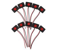 ORFOFE Interruptor de Botón Pequeño Precableado para Automóvil Mini Interruptor Pulsador Momentáneo 7 Mm 10 Piezas para Vehículos y Camiones Control Automotor Compacto