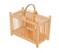 ORFOFE Jaula de Madera para Pequeños Animales con Portátil y Ligera Hábitat Colgante para Grillos y Hámsters Fácil de Limpiar y Decorativa para Uso Interiores