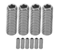 ORFOFE Juego de 10 Tornillos Prisioneros para Yoyo Cabeza Hueca Plana Rosca Completa Metálica Compatibles Manijas y Accesorios Tornillos de Fijación Puntiagudos para Reparación y