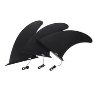 ORFOFE Juego de 3 Aletas Centrales de Nailon Negro para Tabla de Surf Longboard y Paddle Surf Hinchable Accesorio Ajustable para Mejorar Estabilidad y Rendimiento