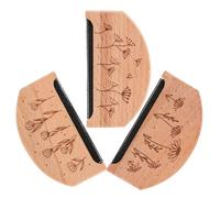 ORFOFE Juego de 3 Quitapelusas para Ropa de Madera de Haya Quitabolitas Manual para Suéteres Afeitadora Portátil Ligera para Prendas Alfombras y Sofá Herramienta de Limpieza Práctica