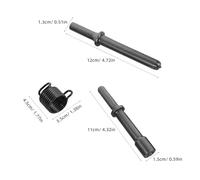 ORFOFE Juego de Brocas para Martillo Neumático 7 Piezas Cabezas de Remache Sólido y Semihueco Resorte Amortiguador Accesorios para Remachadora Neumática Industrial y Bricolaje